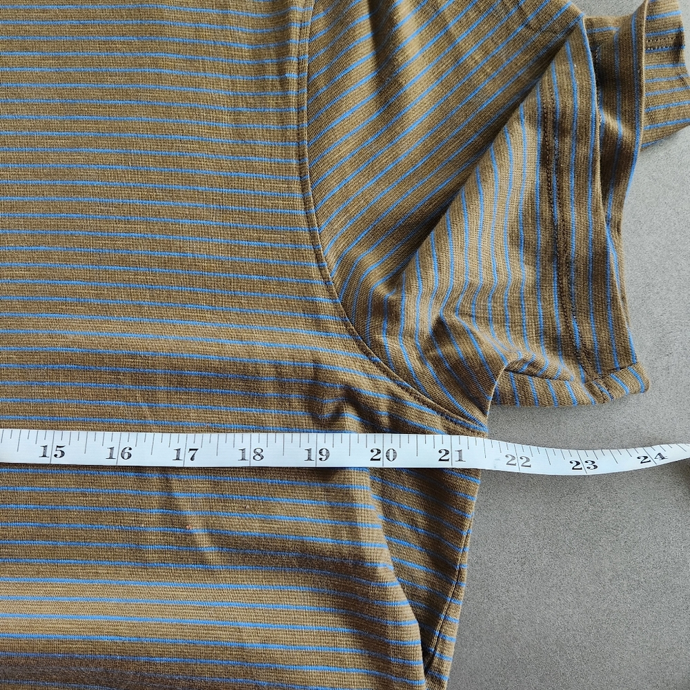Toad&Co Mens Tempo Striped Organic Cotton Crewneck Tshirt Size Large NWT - Picture 10 of 11